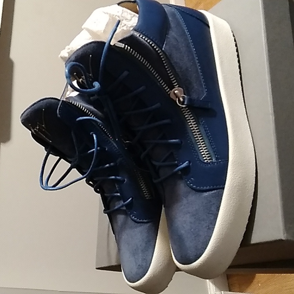Giuseppe Zanotti sneakers, Blue,Size 12